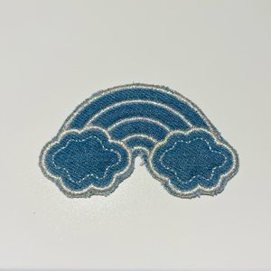 Stoney Clover lane denim rainbow patch